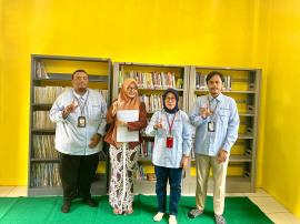 Pelaksanaan Uji Petik Perpustakaan Umum dan Khusus TA 2024/2025 di Perpustakaan Sinar Pustaka